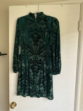 slim fit dress slacks Vince Camuto Plum Floral Print Fit-and-Flare Dress – SilkRoll main image 1